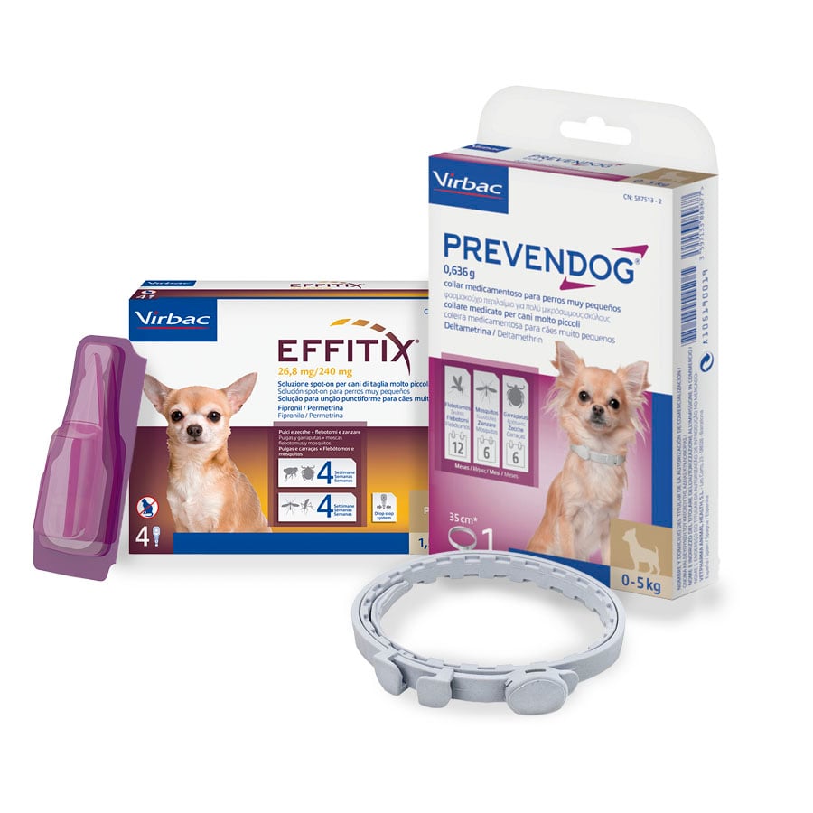 Correctamente Lucro freír Virbac Prevendog Collar Antiparasitario 35 cm + Virbac Effitix Pipetas para  perros toy | Kiwoko