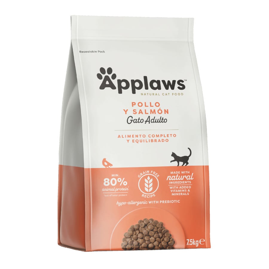 Imagen de Applaws Pienso Pollo con Salmón para Gatos 7,5Kg