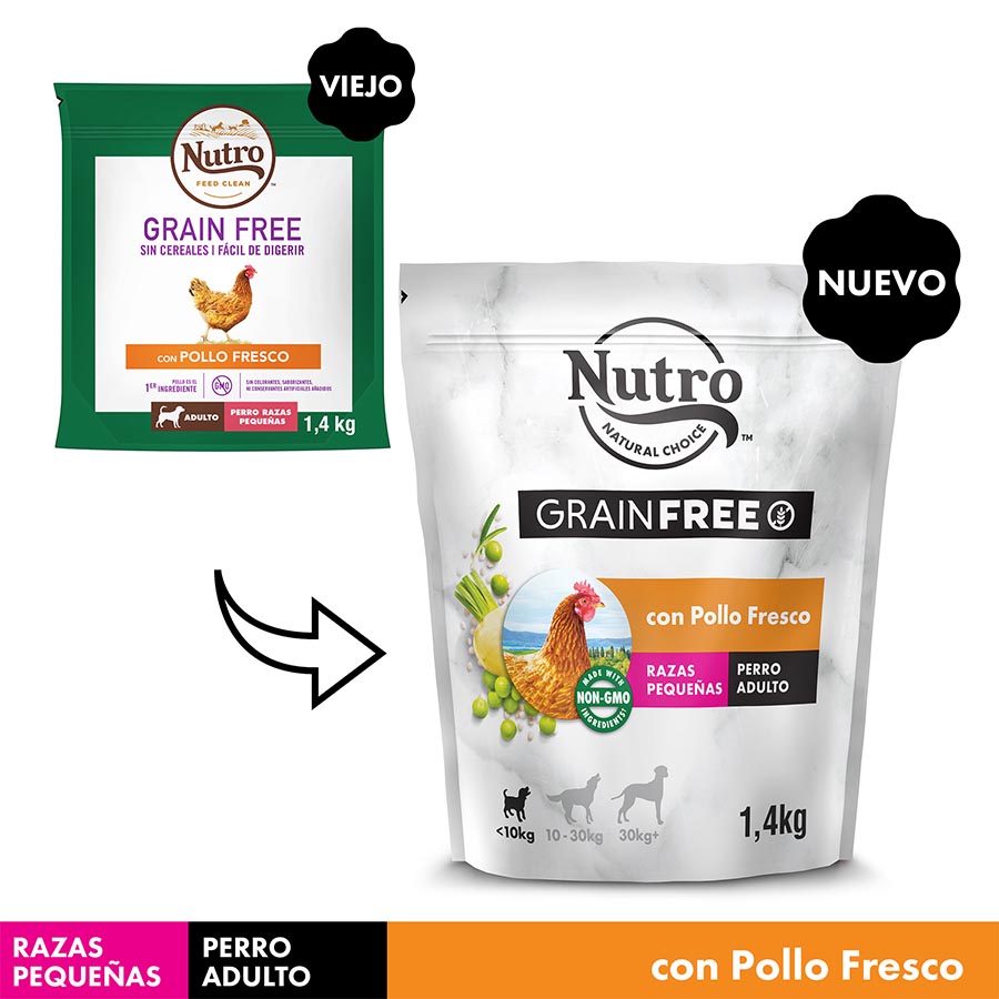 Nutro Grain free adulto mini pollo image number NaN