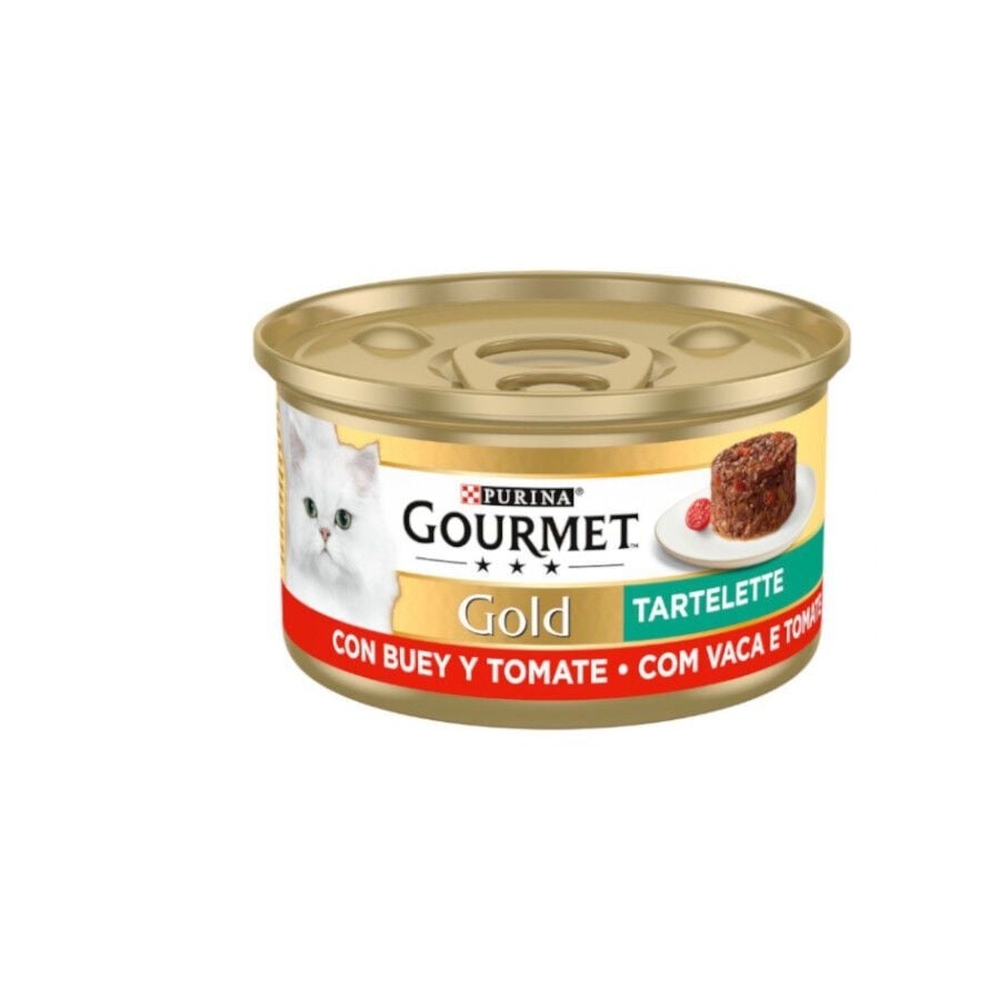 Gourmet Gold – Comida húmeda para gatos adultos Gourmet Gold Tartallete buey 85 g.