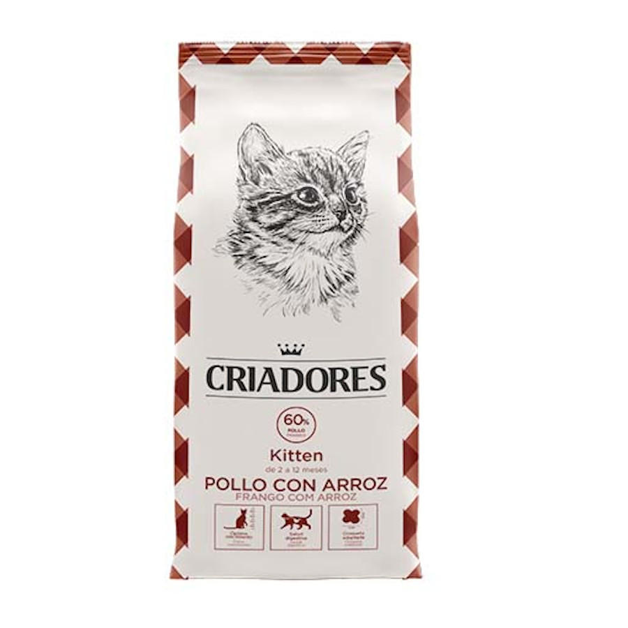 Imagen de Criadores Kitten Pollo y Arroz pienso para gatos