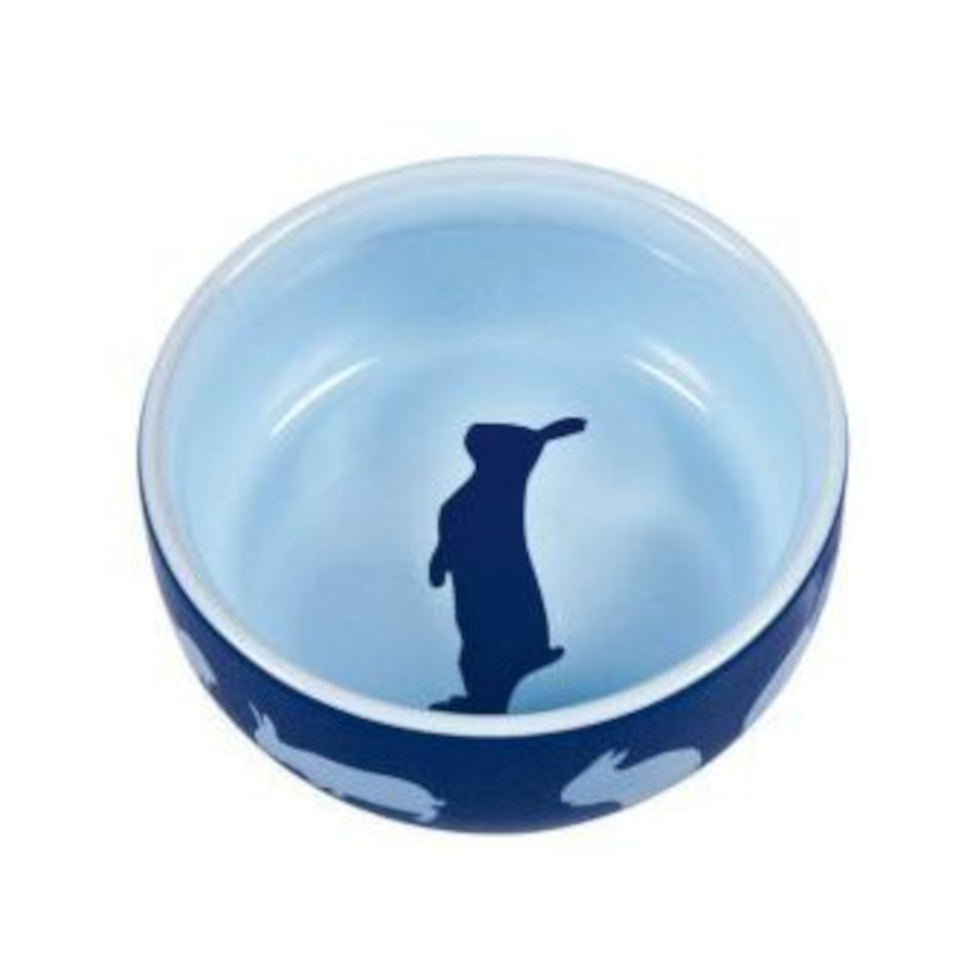250 ml Trixie Motivos Conejos Comedero de Cerámica para roedores