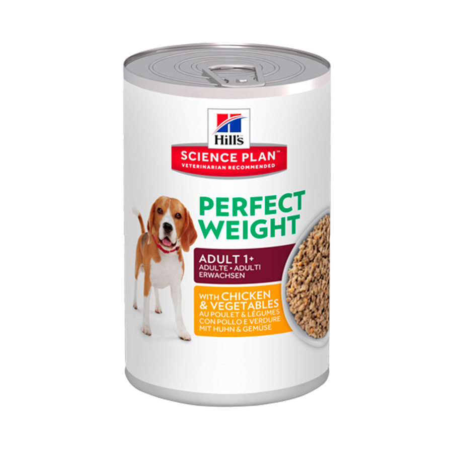Hill's Adult Perfect Weight Pollo y Vegetales lata para perros, , large image number null