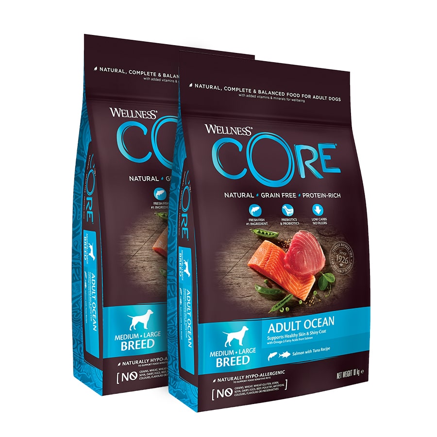 Wellness Core Ocean 2x10 kg Pack Ahorro Pienso seco