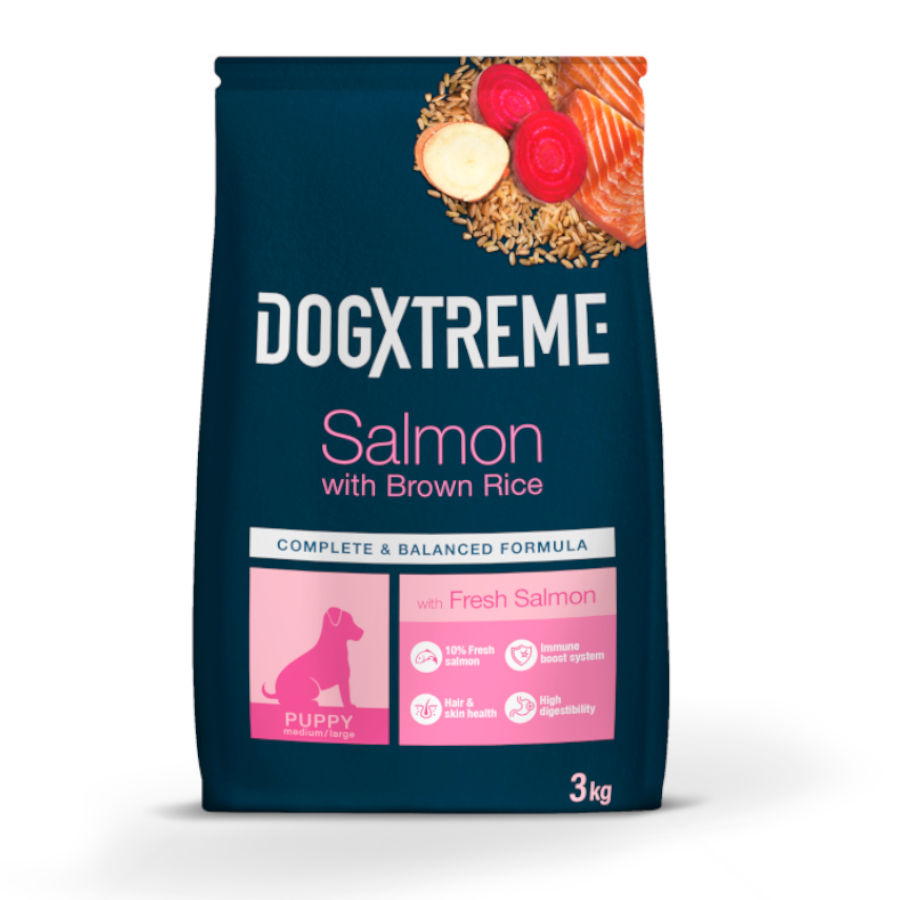 Dogxtreme Puppy Salmón pienso , , large image number null