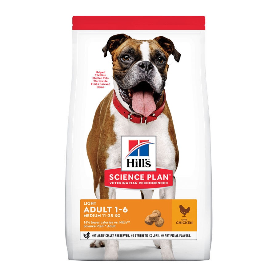 Hill's Science Plan Adult Light Medium Pollo pienso para perros
