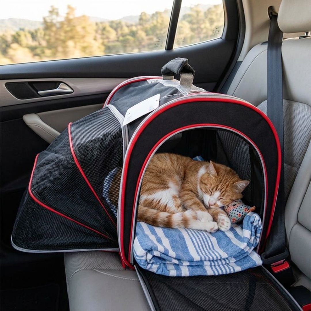 Imagen de Outech Carrier Oslo Transportín con Red para perros y gatos