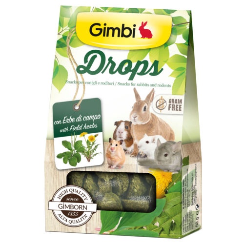 Imagen de Gimbi Drops Chuches Hierbas del Campo para roedores