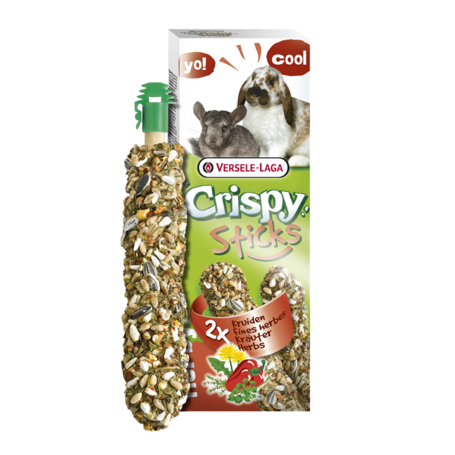 0.11 KG Versele-Laga Cripsy Sticks Hierbas para conejos y chinchillas