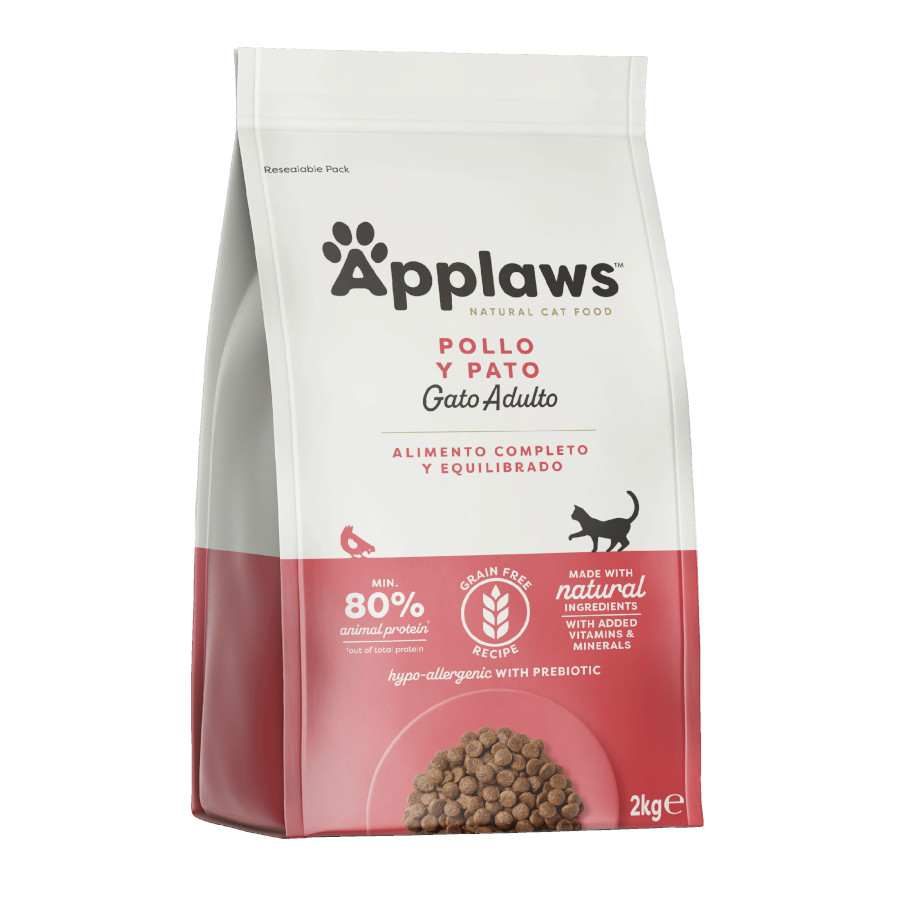 Applaws – Pienso para gatos adultos Applaws pollo y pato 2 kg.