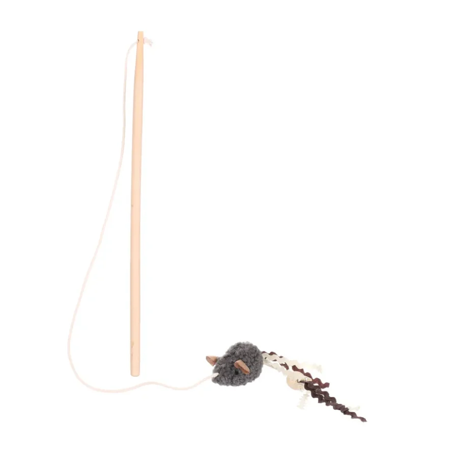 Flamingo – Juguete Flamingo para gatos 3 cañas de pescar Blaro rojo. Multicolor Talla Única