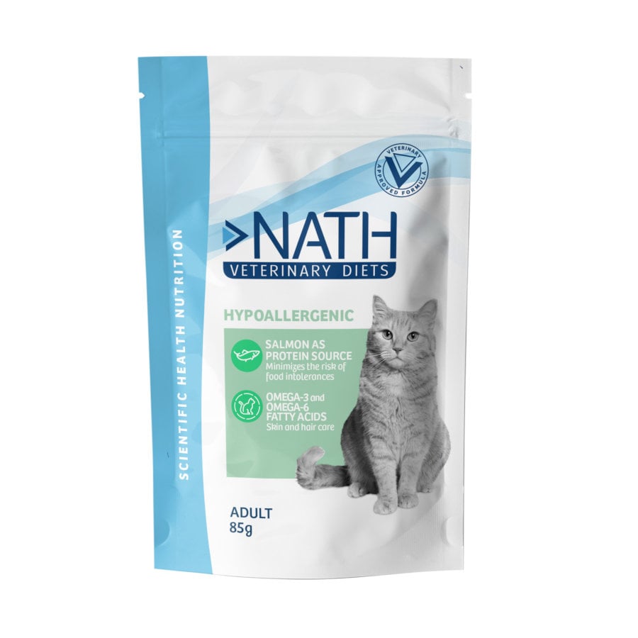 48 sobres x 85 g Nath Veterinary Diets Adult Hypoallergenic para gatos ¡Pack Ahorro!