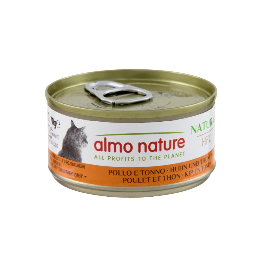 Imagen de Almo Nature HFC pollo con atún lata para gatos