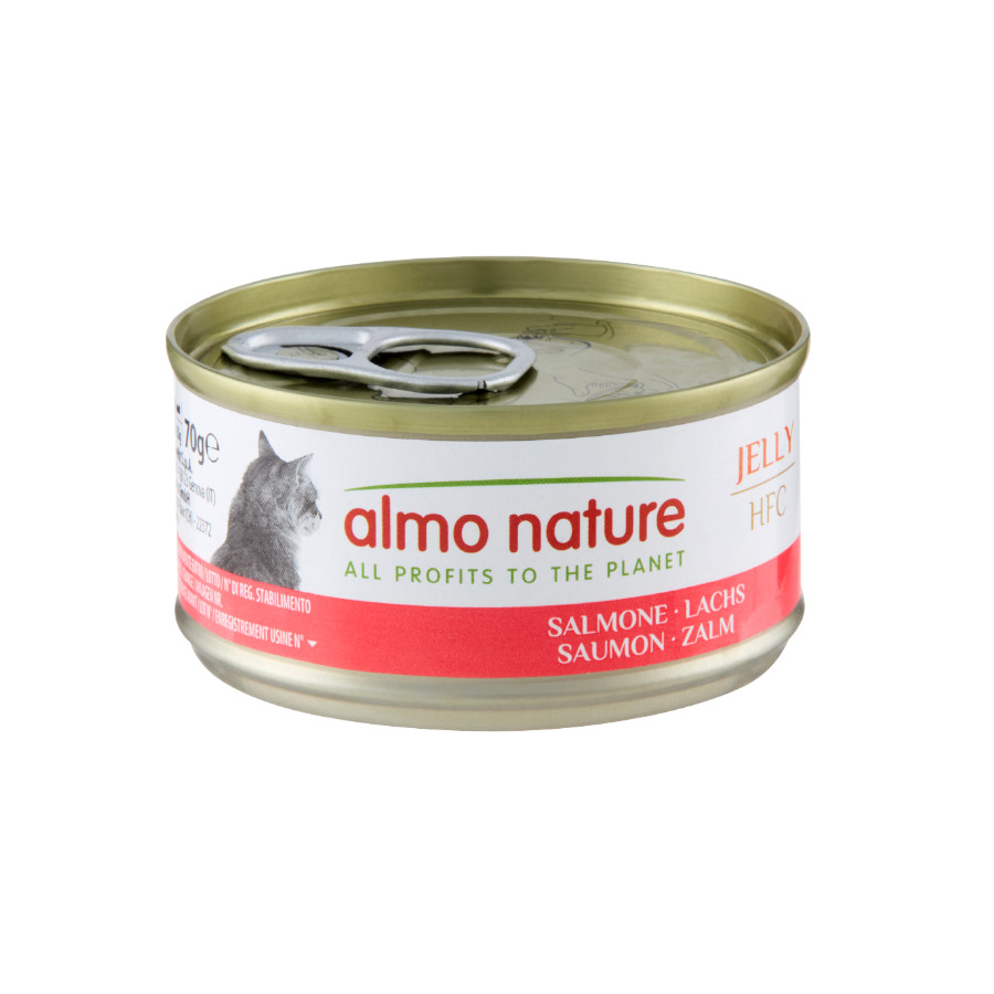 Imagen de Almo Nature HFC Jelly Salmón en gelatina lata para gatos