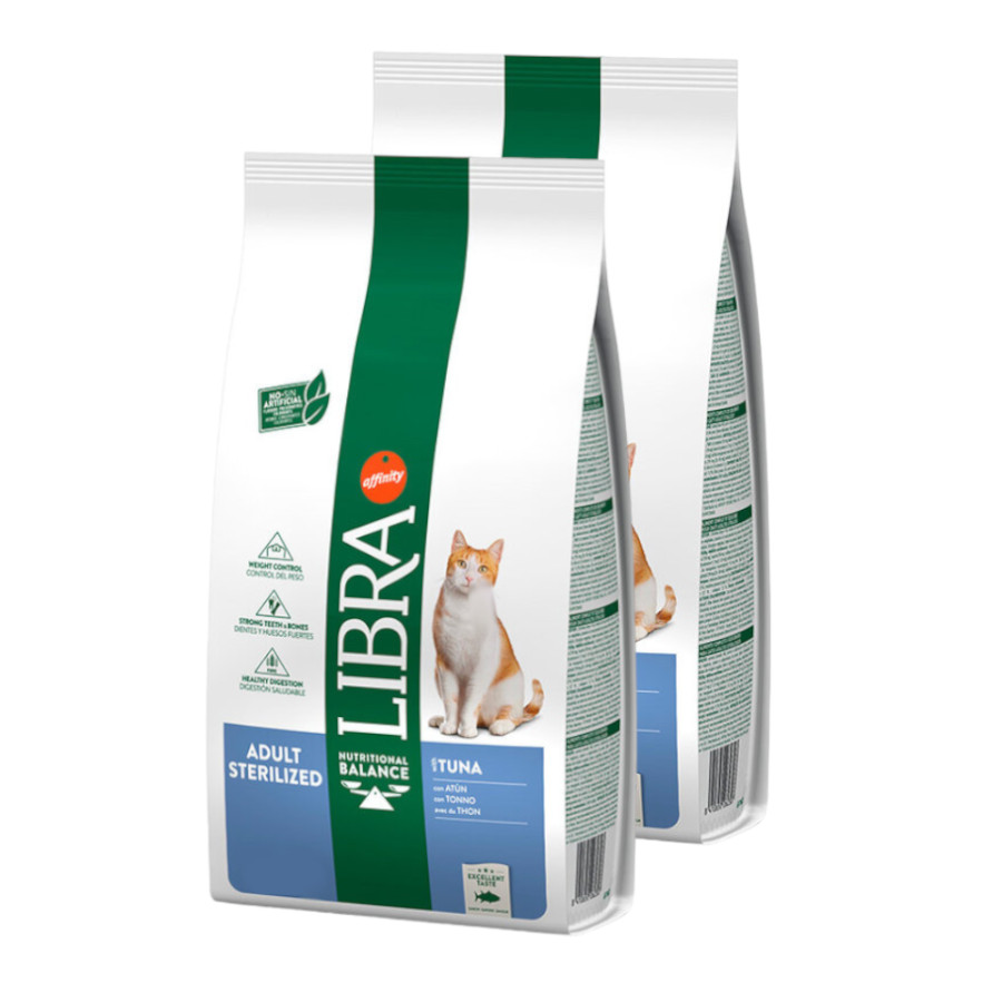 Libra Adult Sterilized Atún pienso para gatos ¡Pack ahorro!