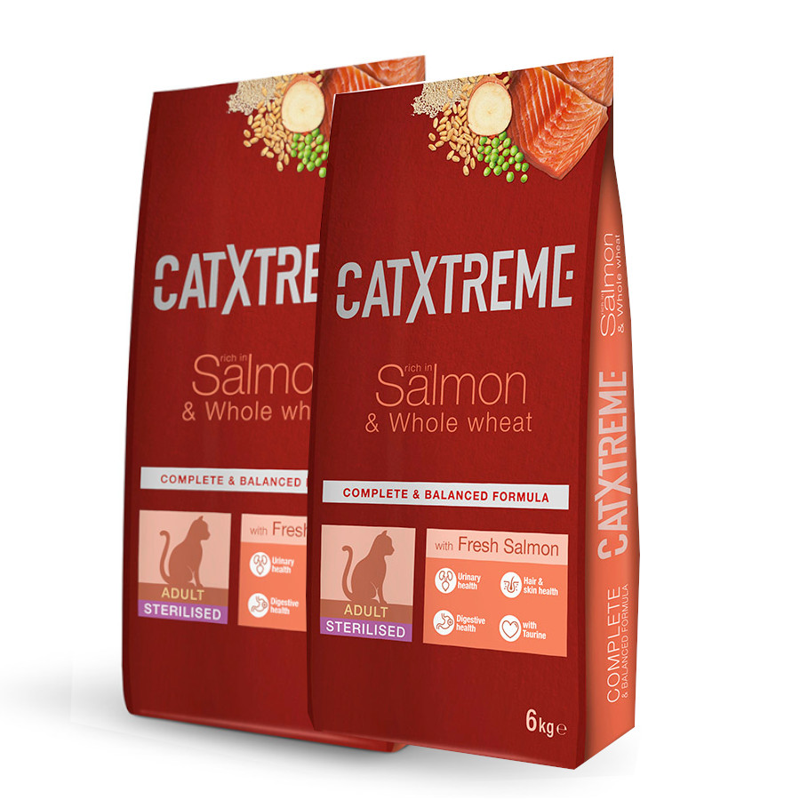 Catxtreme Feline Sterilised Pescado - 2x6kg Pack Ahorro , , large image number null