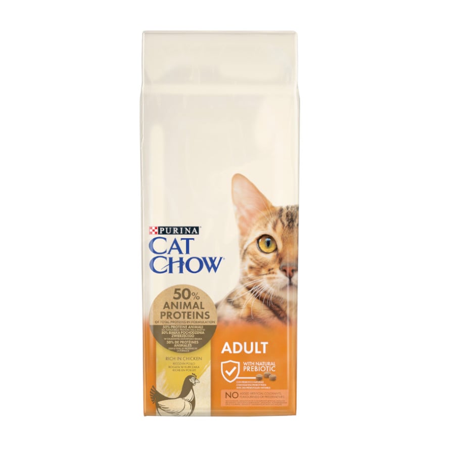 Purina Cat Chow – Pienso para gatos adultos Purina Cat Chow pollo.