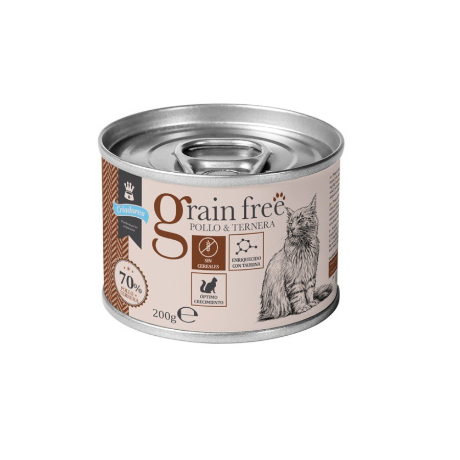 Imagen de Criadores Grain Free Pollo y Ternera lata para gatitos