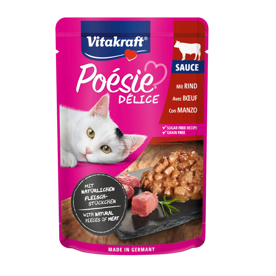 Imagen de Vitakraft Poésie Buey sobre en salsa para gatos