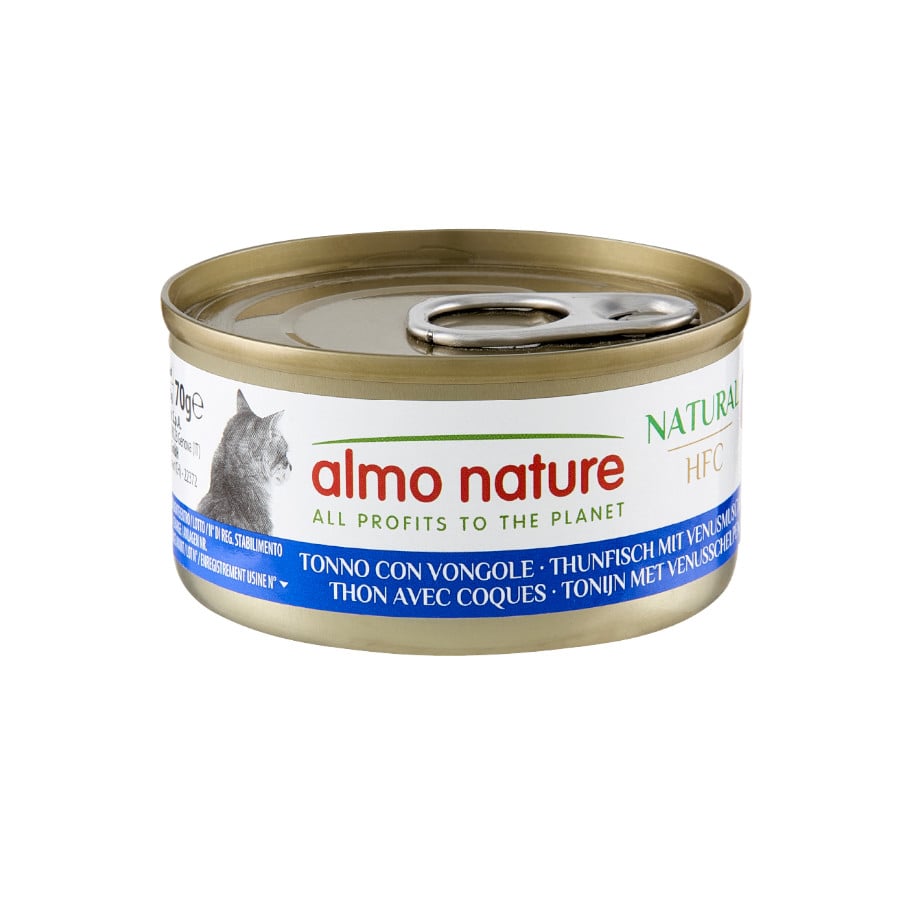 Imagen de Almo Nature HFC Natural Atún y Almejas lata para gatos