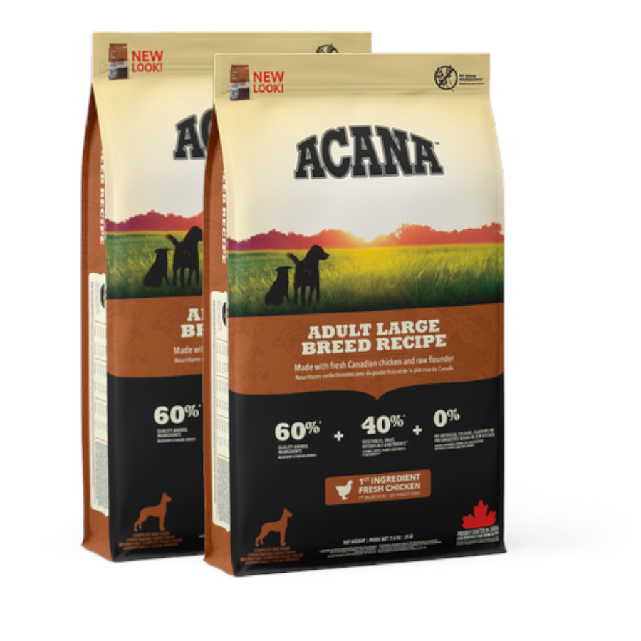Acana Adult Large Breed 2x17 kg Pack Ahorro Kiwoko