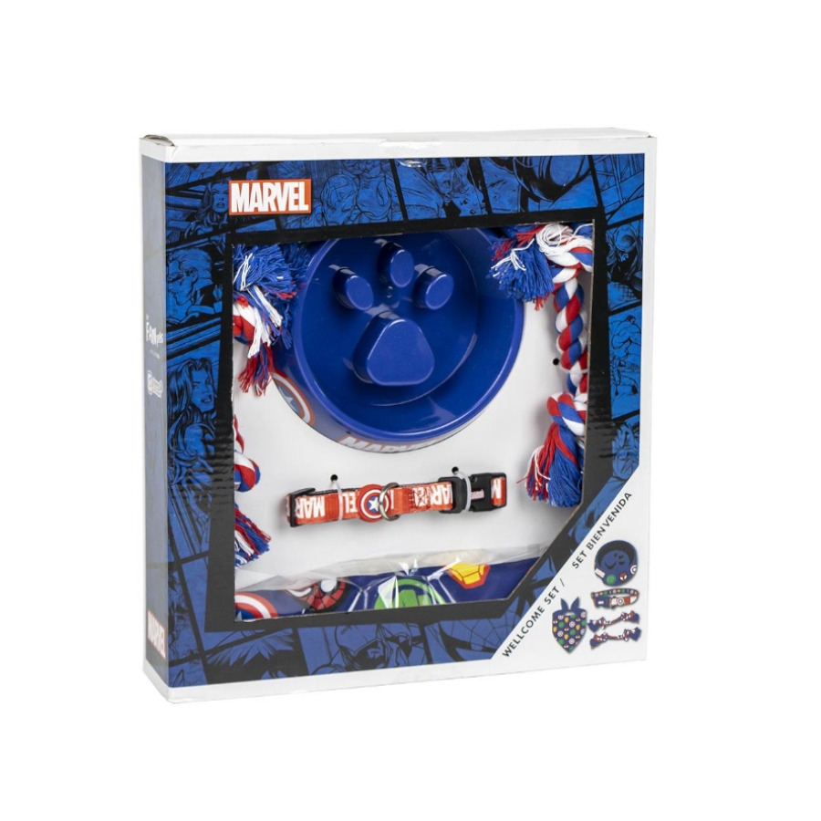 Imagen de Marvel Capitán América Set de Bienvenida para perros