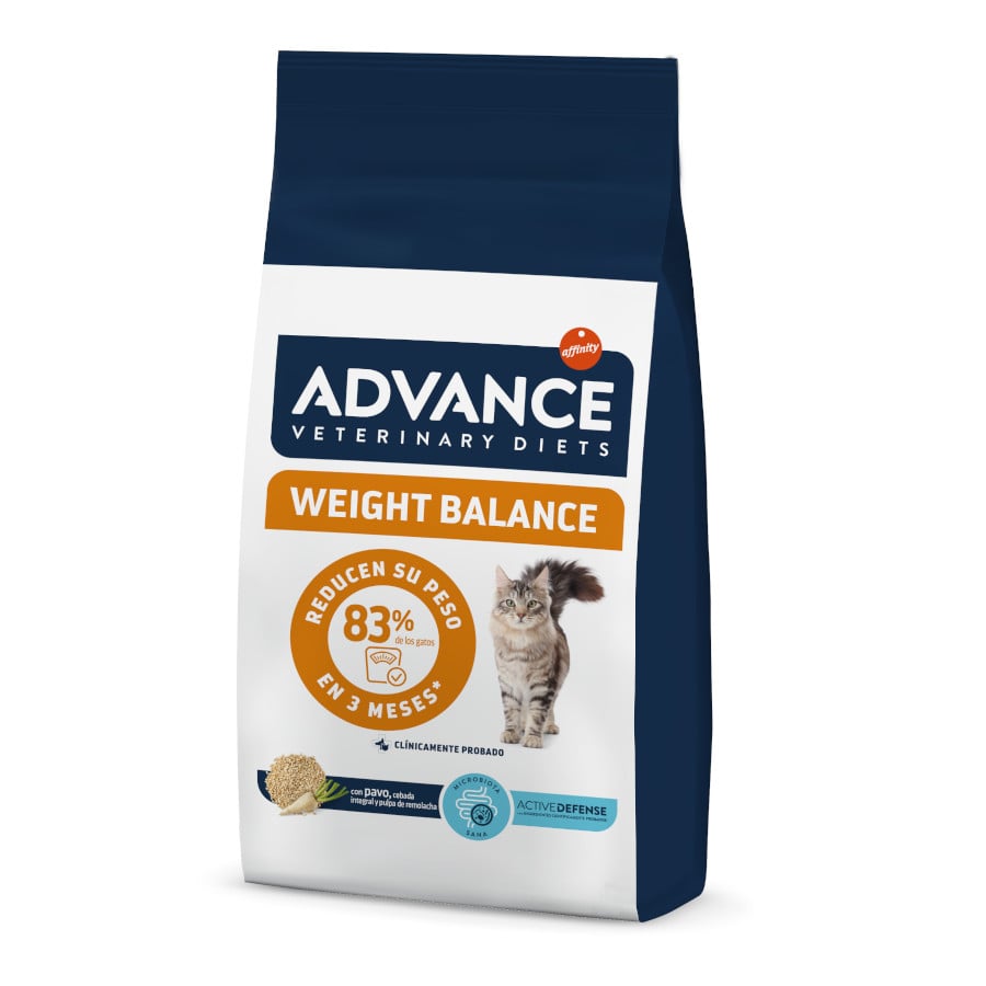 Advance Veterinary Diets – Pienso para gatos adultos Advance Weight Balance Dietas Veterinarias. 1,5 Kg