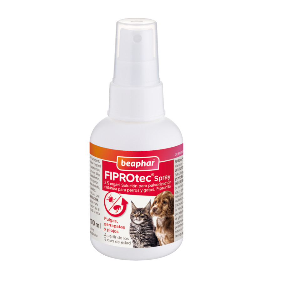 Beaphar Fiprotec Spray Antiparasitario para perros y gatos, , large image number null