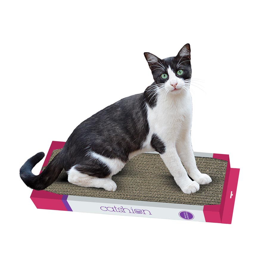 Catshion Tennis Rascador de cartón para gatos, , large image number null