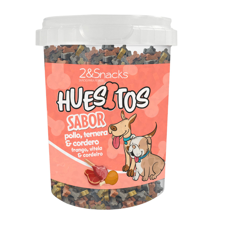 6 bolsitas x 100 g 2Snackss Galletas Mini Hueso Mix para perros ¡Pack ahorro!