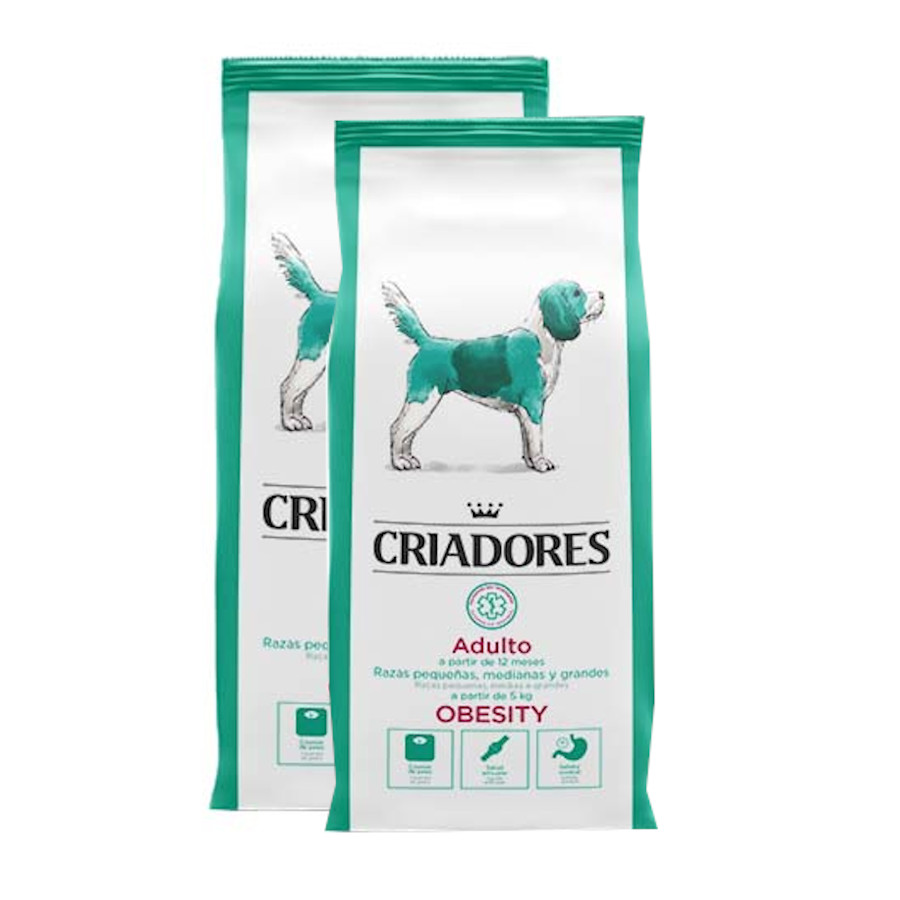Criadores Adulto Obesity pienso para perros - 2x12 kg Pack Ahorro, , large image number null