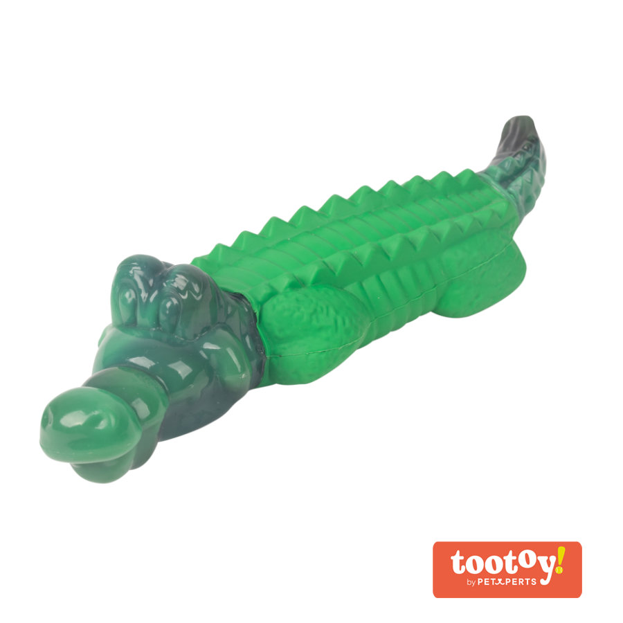 Tootoy! Chew Tuff Cocodrile modedor para perros