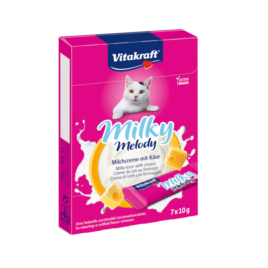 Imagen de Pack 2 Vitakraft Snacks Semi-Húmedos Milky Moments de Queso