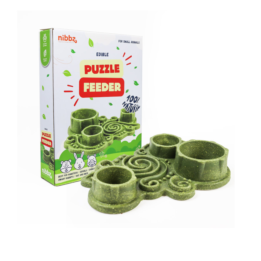 Nibbz Comedero Puzzle complemento alimenticio para roedores