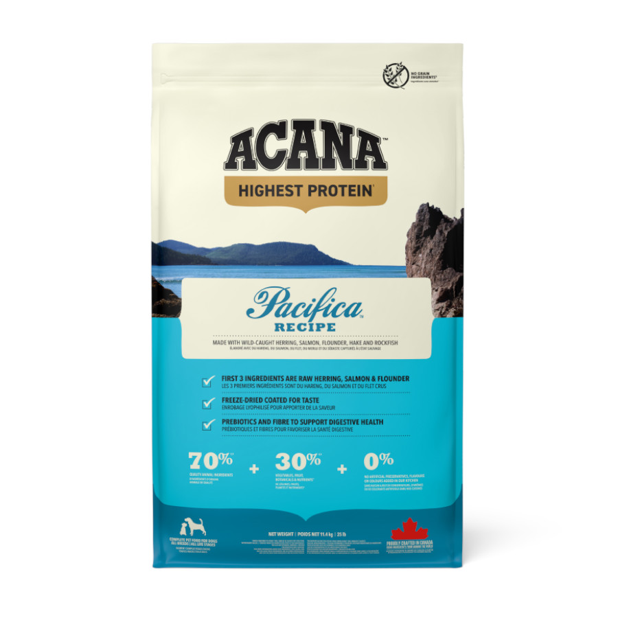 Acana – Pienso para perros adultos Pequeños Medianos Grandes sabor pescado Acana. 11,4 kg