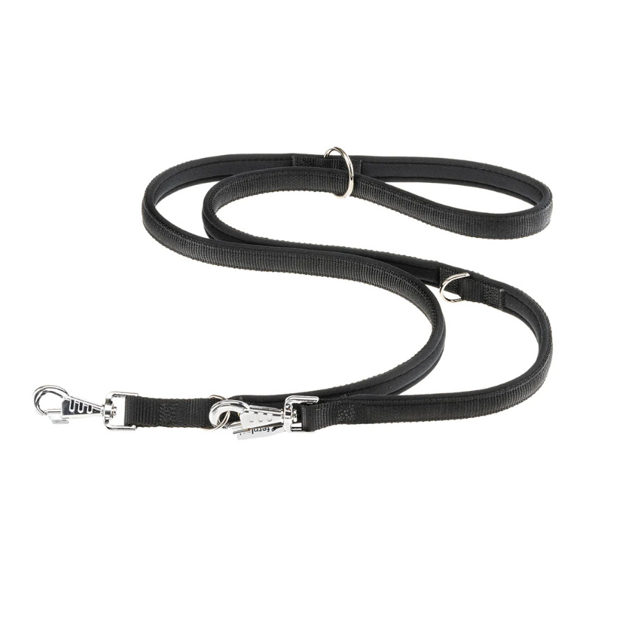 Ferplast Daytona Correa Extensible de Nylon Negra para perros | Kiwoko
