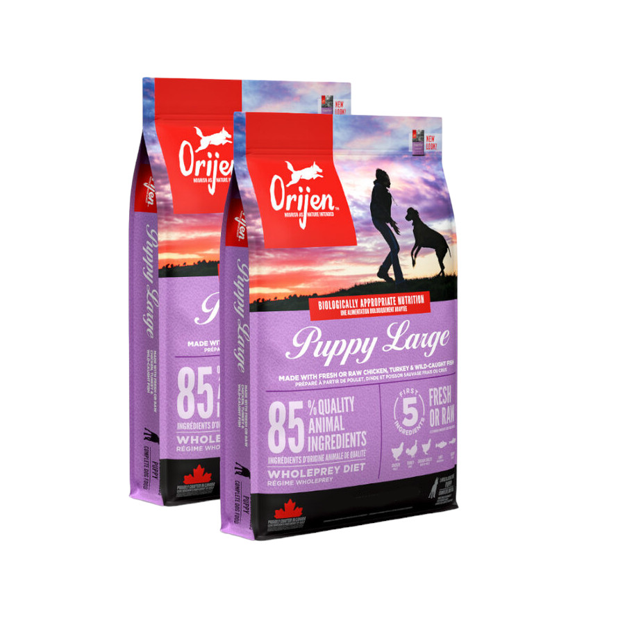 Orijen Puppy Large pienso para perros ¡Pack ahorro!