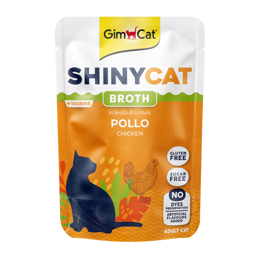 Imagen de Gimcat Comida Húmeda Sc Pouch Broth de Pollo para Gatos