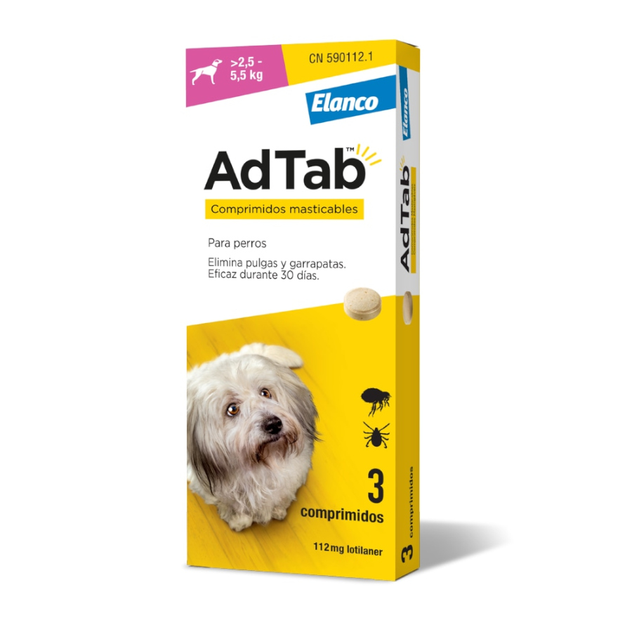 AdTab Comprimidos Masticables Antiparasitarios para perros