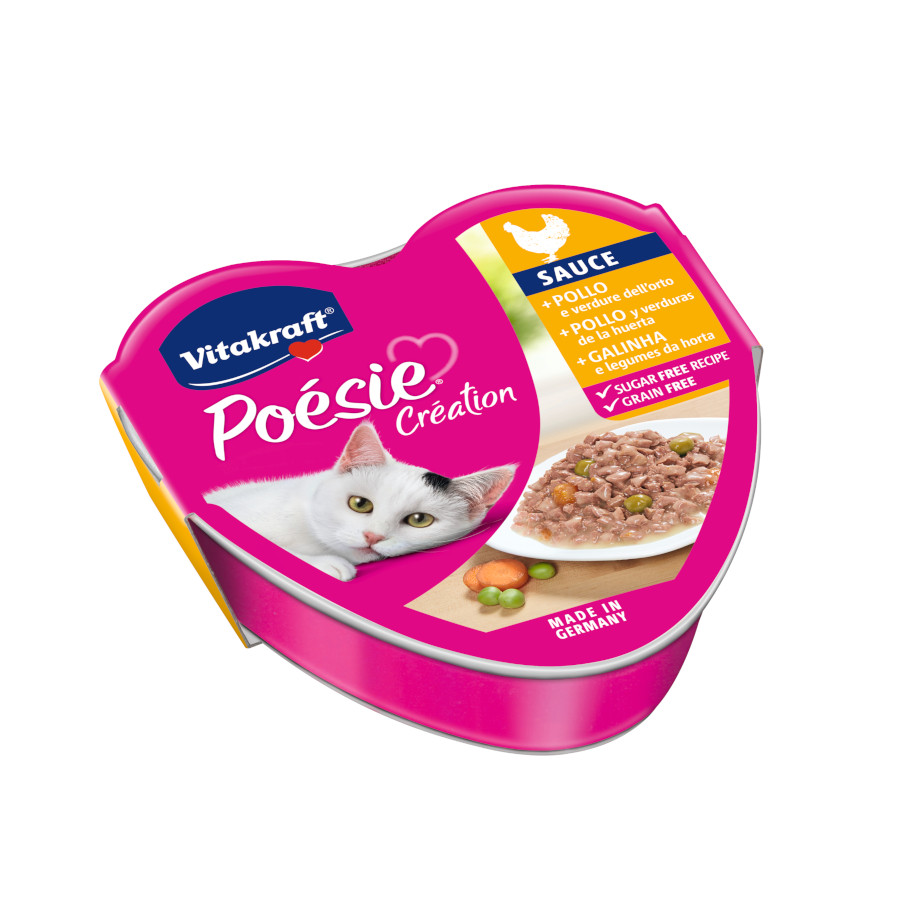 Imagen de Pack 5 Vitakraft Comida Húmeda Poésie en Salsa con Pollo para Gatos