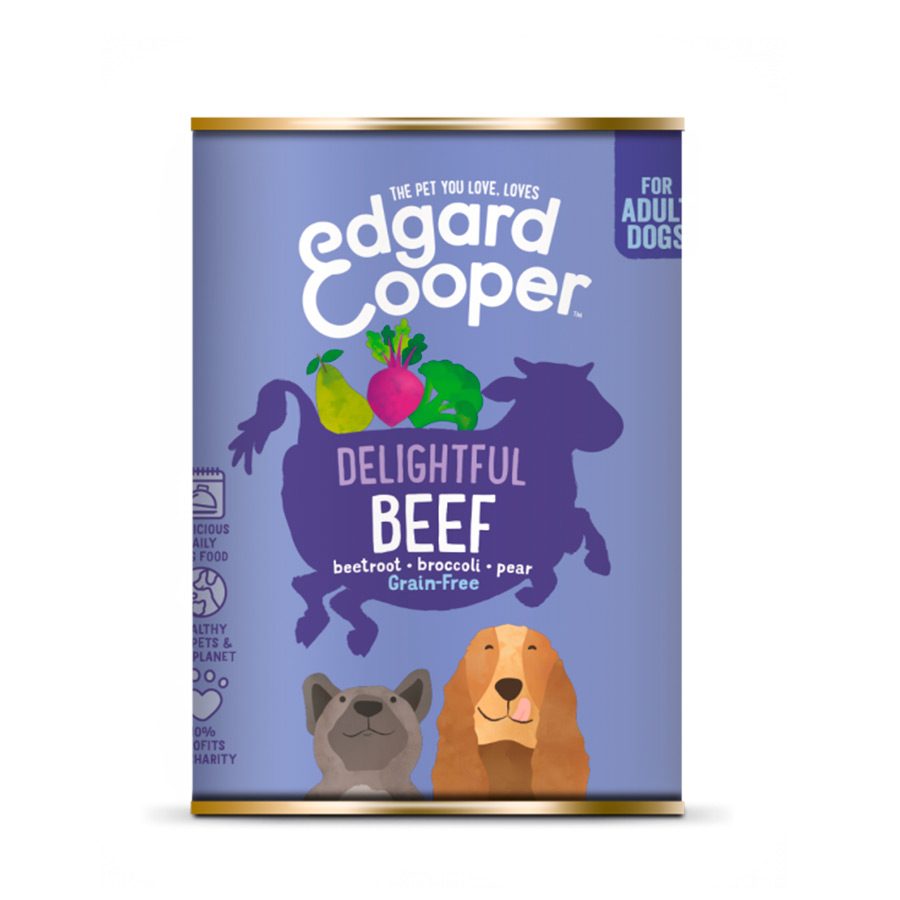 Edgard & Cooper lata comida húmeda ternera 400 gr image number null
