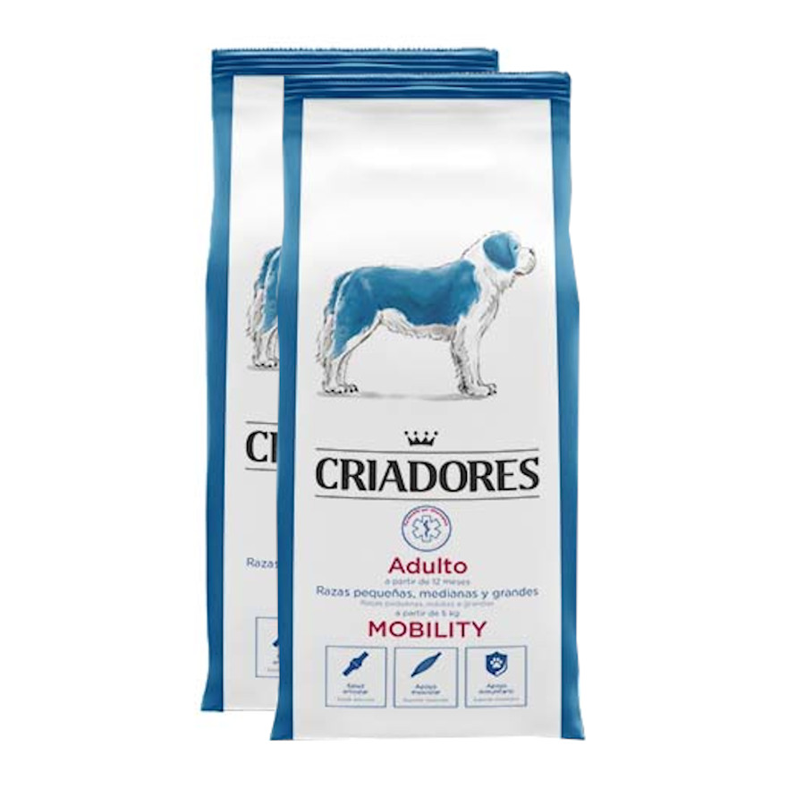 Criadores Adulto Mobility pienso para perros - 2x12 kg Pack Ahorro, , large image number null