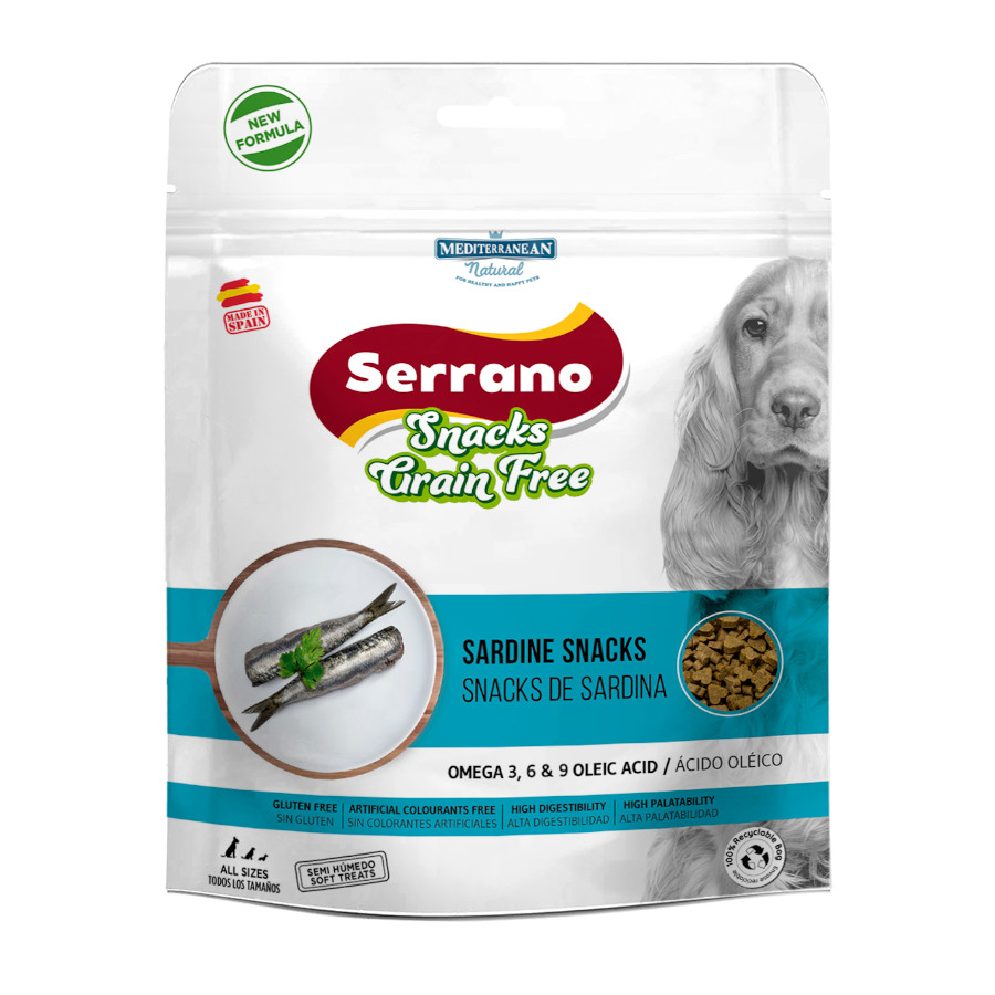 190 g Mediterranean Natural Tapas Galletas de Sardina para perros