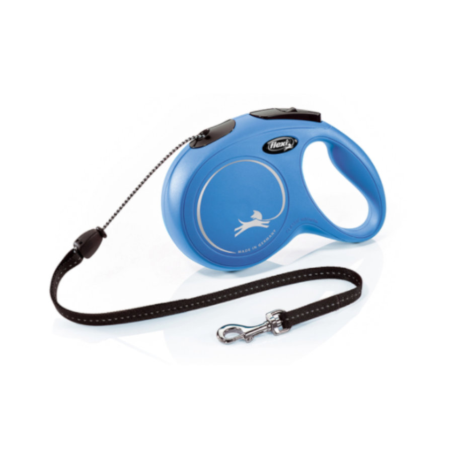 Imagen de Flexi New Classic Cordón Correa Extensible para perros S, Color: Azul