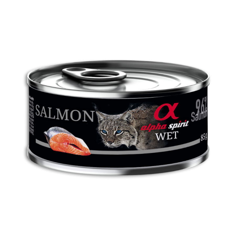Alpha Spirit salmón lata para gatos, , large image number null