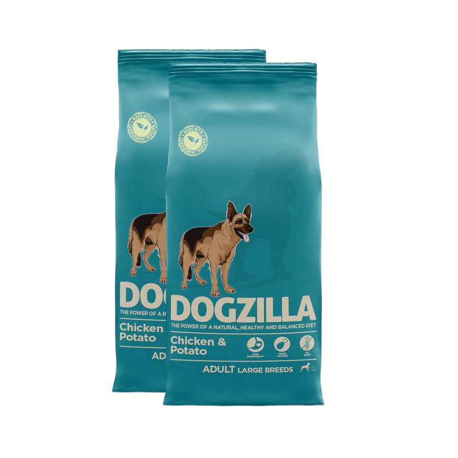 Dogzilla Large Grain Free Pollo pienso para perros ¡Pack ahorro!