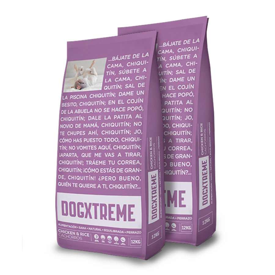 Dogxtreme Puppy Pollo y Arroz pienso - 2x12 kg Pack Ahorro, , large image number null