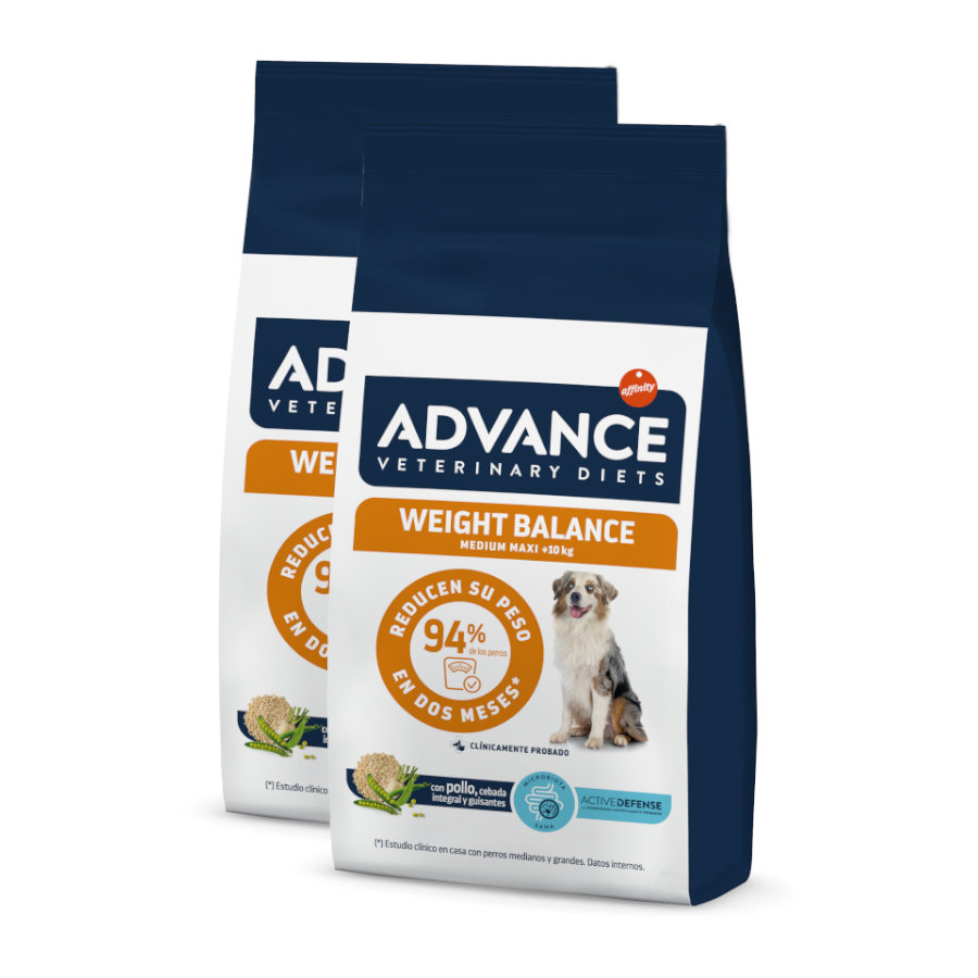 Advance Veterinary Diets Medium Maxi Weight Balance pienso para perros ¡Pack ahorro!