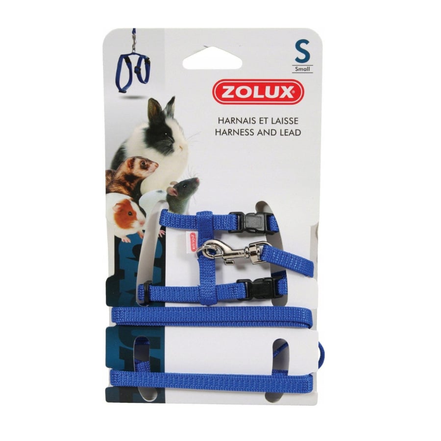 Zolux Arnés Azul con correa azul para roedores, , large image number null