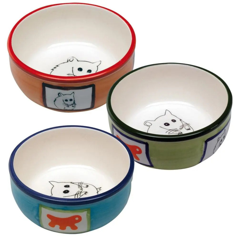 Ferplast Bol de Cerámica con Decoración para hámsteres